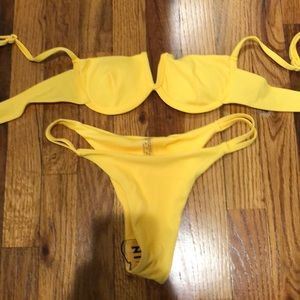 Shein yellow bikini (size small)